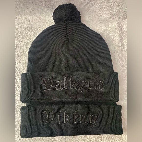 The Beard Struggle Other - His and hers beanie set! Viking and Valkyrie